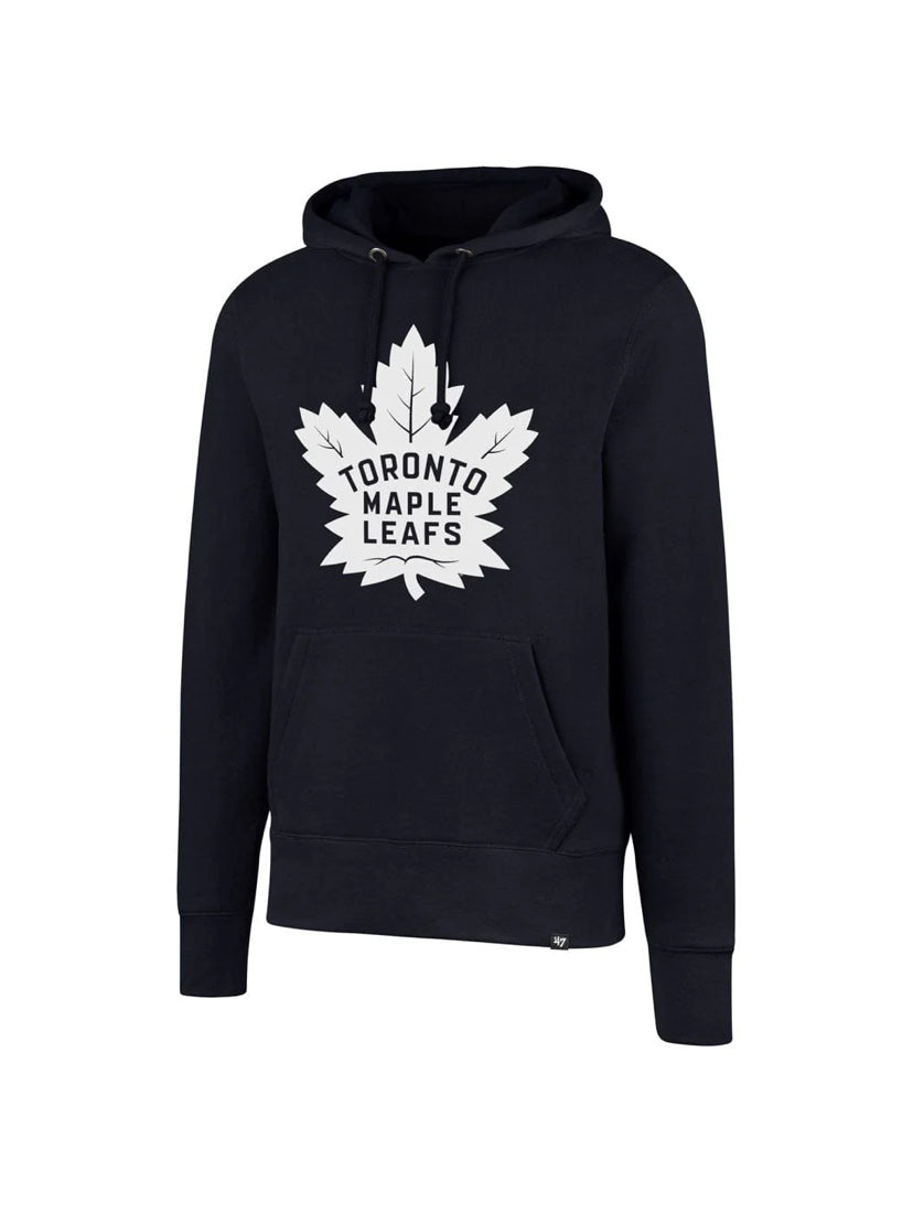 Men's '47 Brand Toronto Maple Leafs Imprint Headline Team Logo Navy Blue Pullover NHL Hoodie