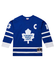 Load image into Gallery viewer, Men&#39;s Mitchell &amp; Ness Toronto Maple Leafs Mats Sundin 1997-98 Throwback Powerplay Royal Blue NHL Jersey
