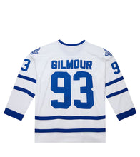 Load image into Gallery viewer, Men&#39;s Mitchell &amp; Ness Toronto Maple Leafs Doug Gilmour 1992-93 Throwback Powerplay White NHL Jersey
