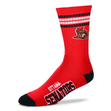Load image into Gallery viewer, NHL For Bare Feet 4 Stripe Deuce Men&#39;s Socks

