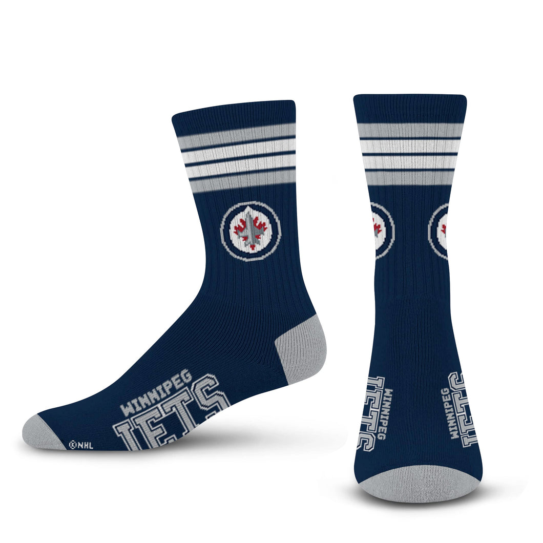 NHL For Bare Feet 4 Stripe Deuce Men's Socks