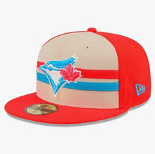 Load image into Gallery viewer, Toronto Blue Jays Coral &amp; Tan New Era 59Fifty 2024 All Star Game Fitted MLB Hat
