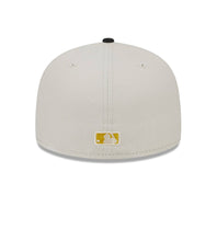 Load image into Gallery viewer, Toronto Blue Jays Cream, Black &amp; Gold New Era 59Fifty Two Tone Stone Fitted MLB Hat
