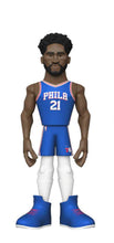 Load image into Gallery viewer, Philadelphia 76ers Joel Embiid Funko Gold w/Chase 12&quot; Collectible NBA Figure

