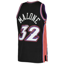 Load image into Gallery viewer, Men&#39;s Mitchell &amp; Ness Karl Malone Utah Jazz Black NBA Hardwood Classics Swingman Jersey
