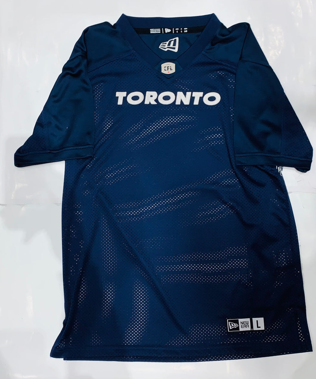 Toronto Argonauts CFL New Era Navy Blue Mesh Jersey