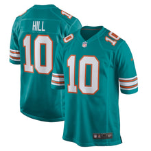 Load image into Gallery viewer, Men&#39;s Nike Tyreek Hill Aqua Miami Dolphins Alternate Game Jersey
