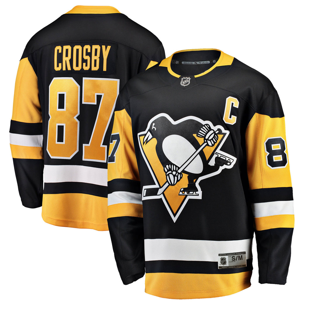 Youth Fanatics Pittsburgh Penguins Sidney Crosby Black NHL Jersey