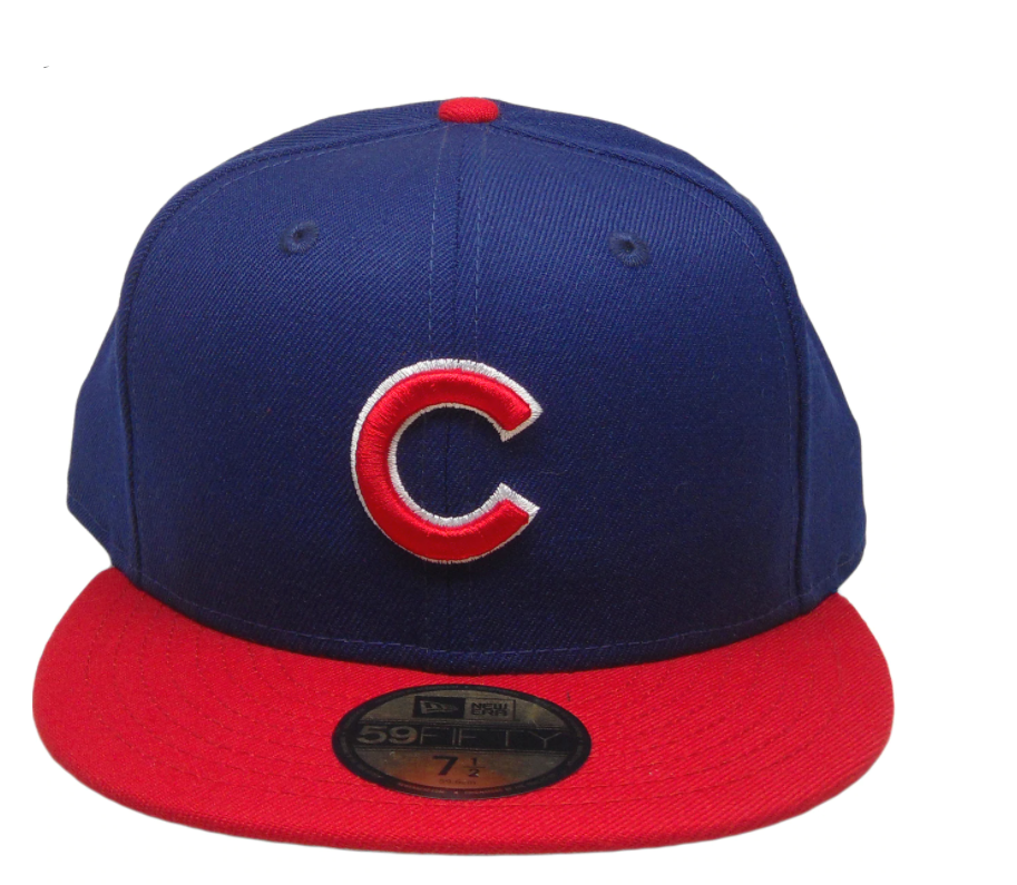 Chicago Cubs New Era Custom 59Fifty Fitted Hat Red/Blue
