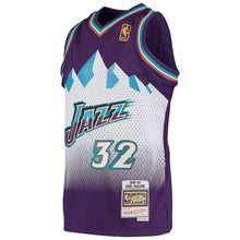 Load image into Gallery viewer, Men’s Mitchell &amp; Ness Karl Malone Utah Jazz Purple NBA Hardwood Classics Swingman Jersey
