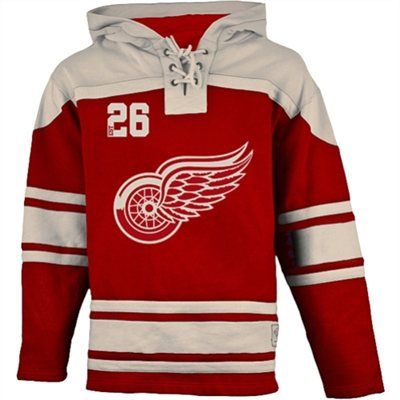 Detroit Red Wings Vintage Lacer Heavyweight Pullover Hoodie