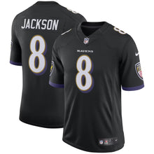 Load image into Gallery viewer, Men&#39;s Nike Lamar Jackson Black Baltimore Ravens Limited Jersey
