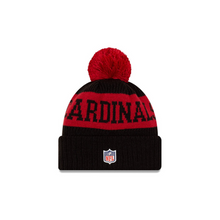 Load image into Gallery viewer, Arizona Cardinals New Era 2020 NFL Sideline Official Sport Pom Cuffed Knit Hat/Toque
