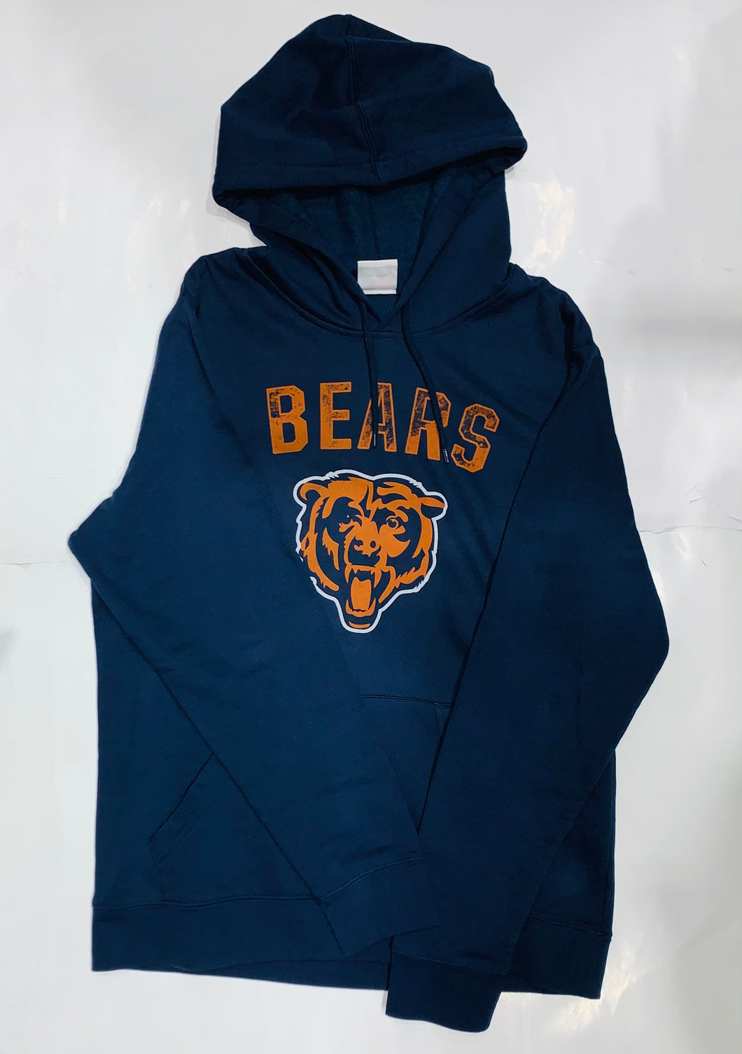 Chicago Bears Team Logo Majestic Navy Pullover Hoodie