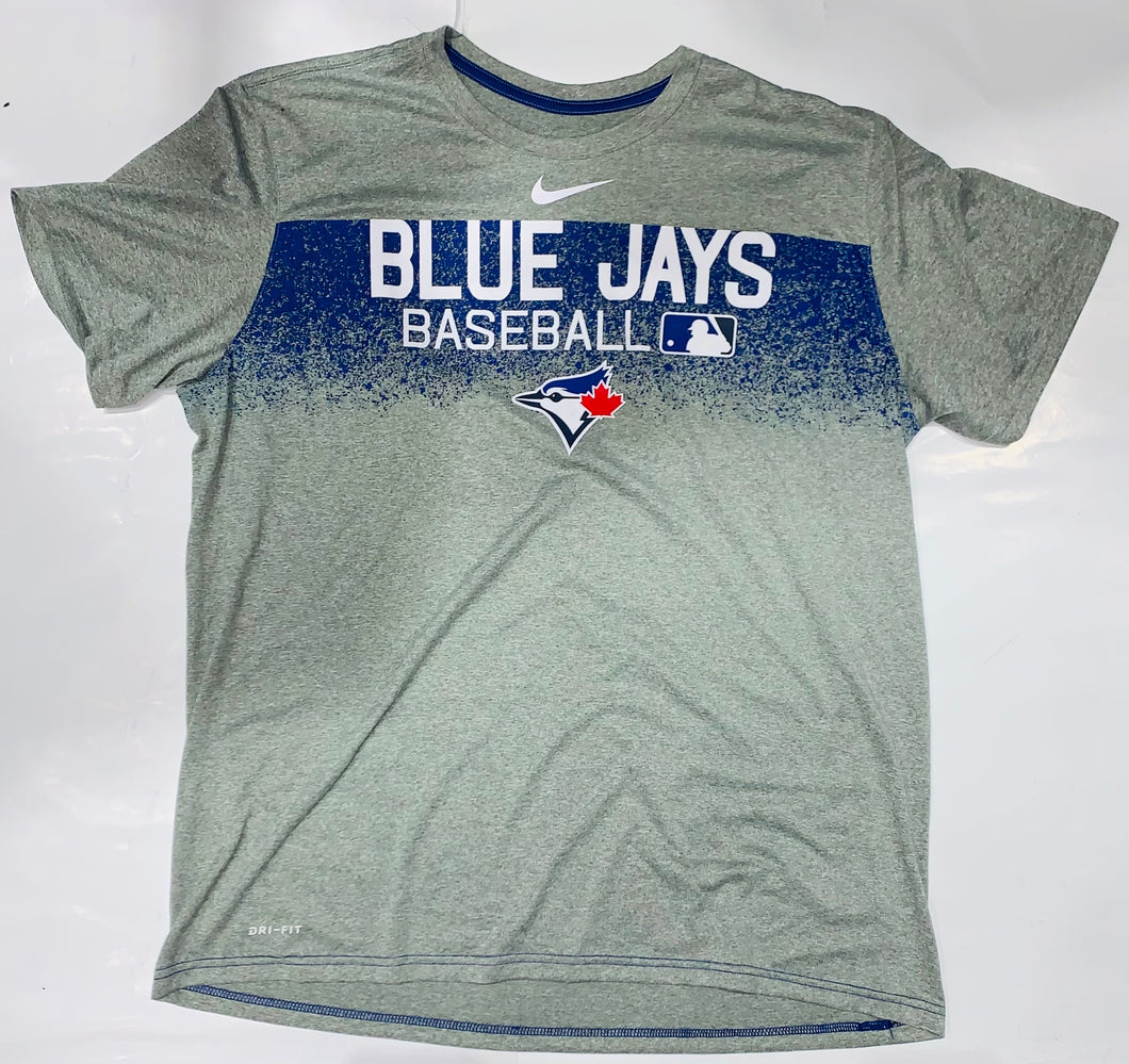 Toronto Blue Jays Authentic Collection Grey Nike Dri-Fit Tee