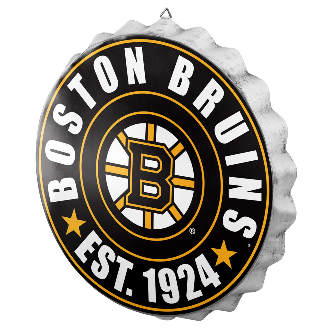 Boston Bruins Bottle Cap Wall Sign