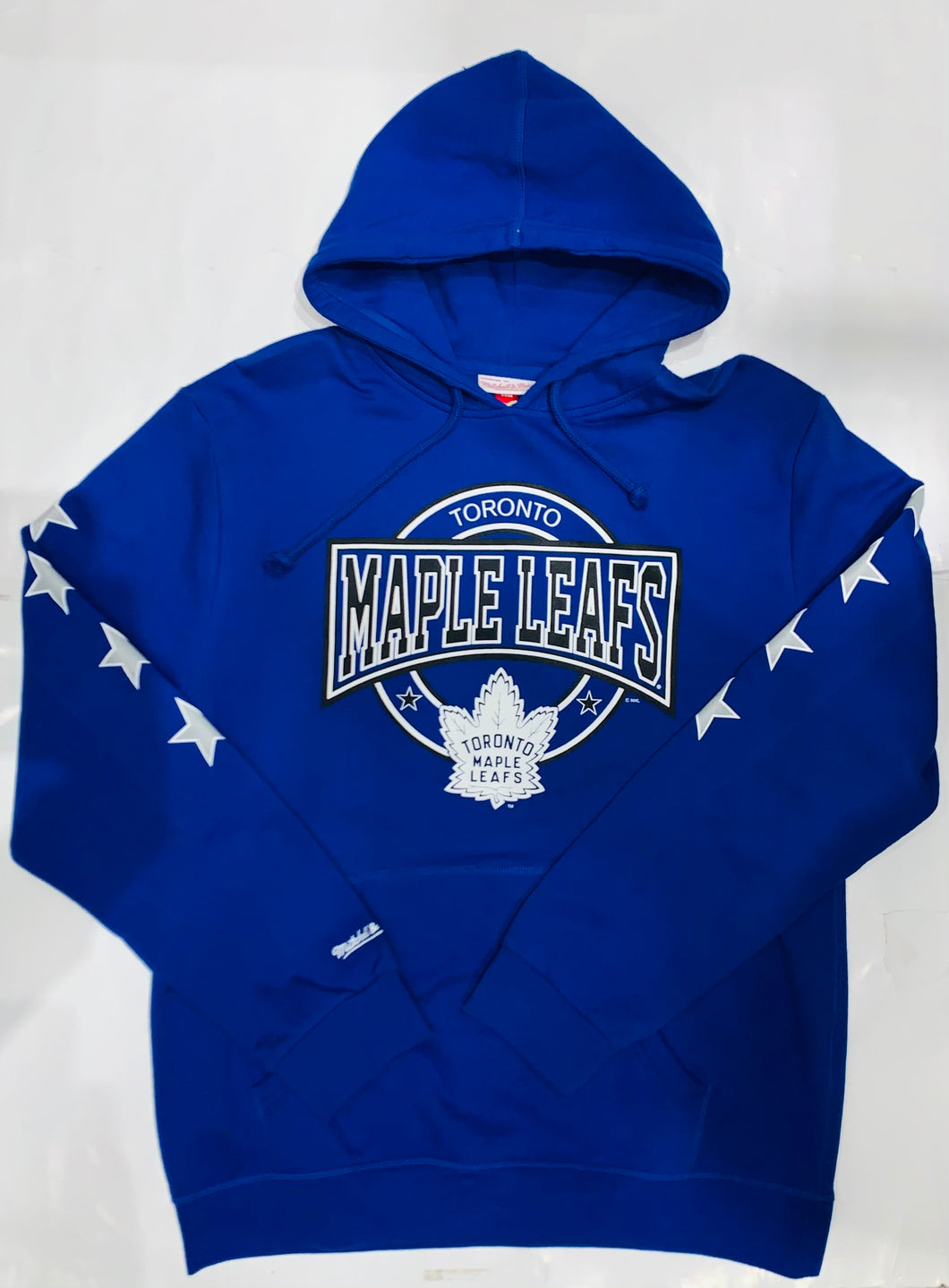 Toronto Maple Leafs Mitchell and Ness Blue Pullover Star Hoodie