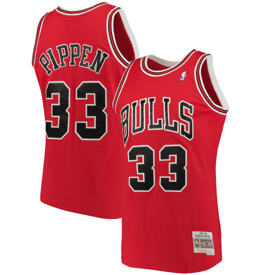 Men’s Chicago Bulls Scottie Pippen Mitchell & Ness Red 1997-98 Hardwood Classics Swingman Jersey