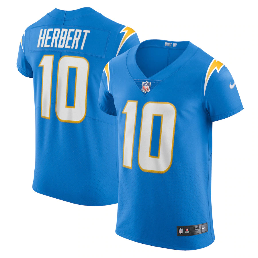 Men's Nike Justin Herbert Powder Blue Los Angeles  Chargers Game Jersey