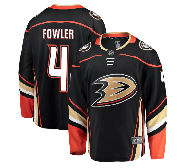 Anaheim Ducks NHL Fanatics Fowler Branded Black Breakaway Player Jersey