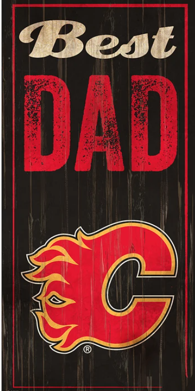 NHL 6 x 12  'Best Dad' Sign