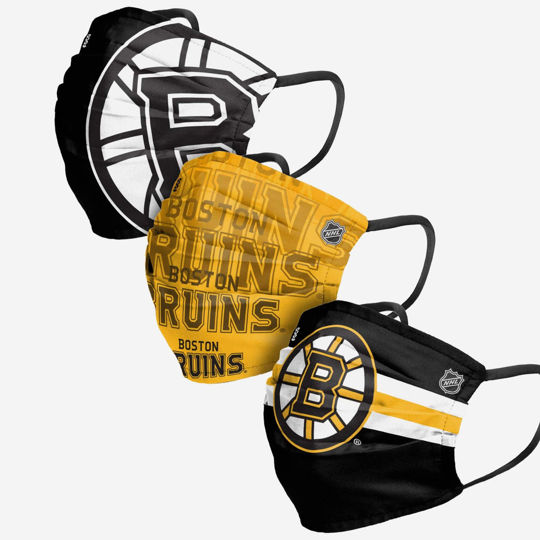 Boston Bruins Forever NHL Face Covering 3 Pack