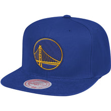 Load image into Gallery viewer, Men&#39;s Mitchell &amp; Ness Royal Golden State Warriors Snap-back Hat

