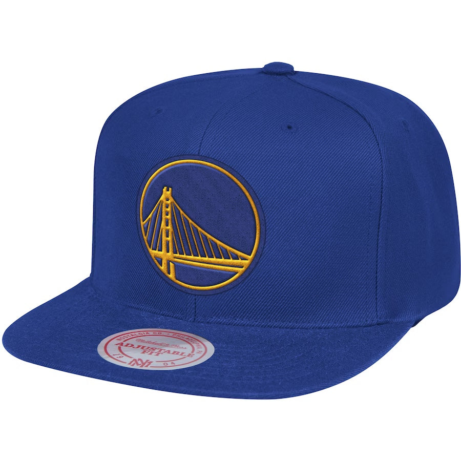 Men's Mitchell & Ness Royal Golden State Warriors Snap-back Hat