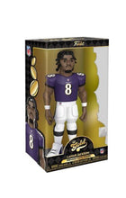 Load image into Gallery viewer, Baltimore Ravens Lamar Jackson Funko Gold w/Chase 12&quot; Collectible NFL Figure
