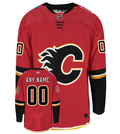 Calgary Flames NHL Adidas Authentic Home NHL Home Jersey