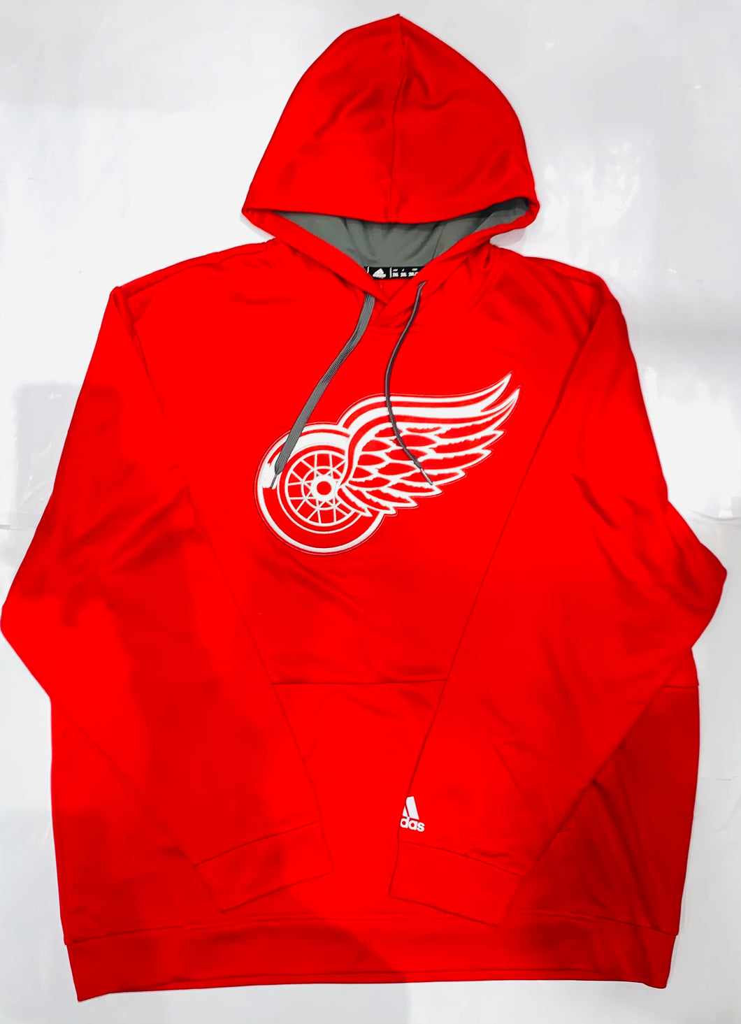 Detroit Red Wings Adidas Red Team Logo Pullover Hoodie