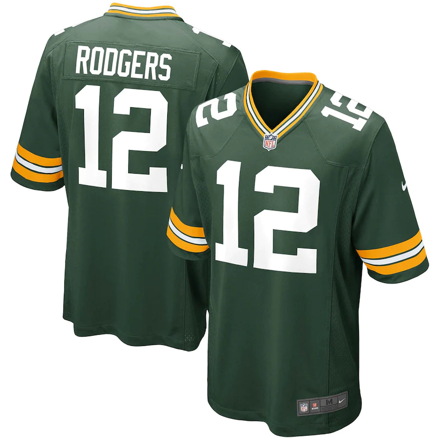 Men's Nike Aaron Rodgers Green Bay Packers Green Game Jersey