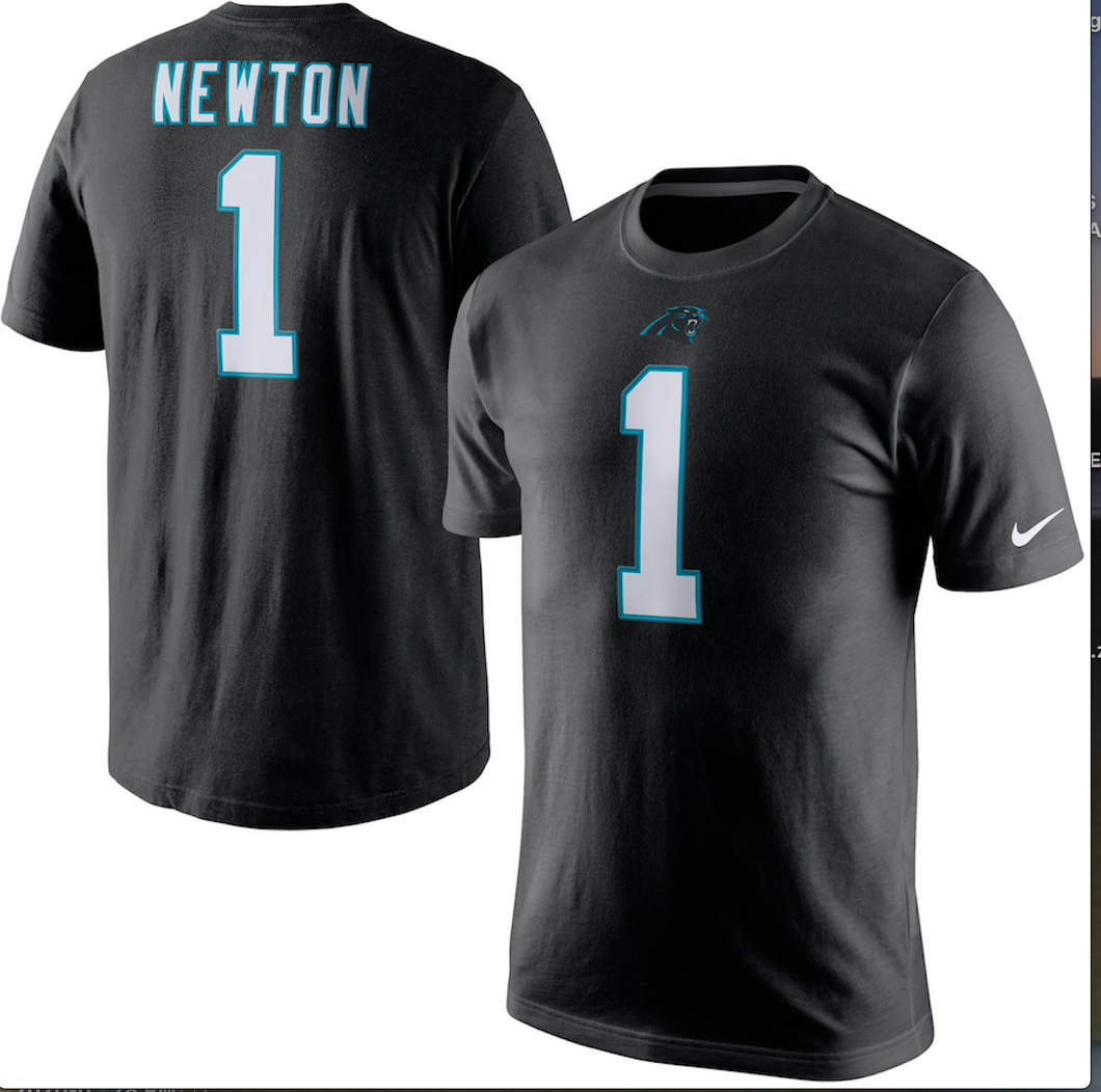 Cam Newton Carolina Panthers Nike Player Pride Name & Number T-SHIRT