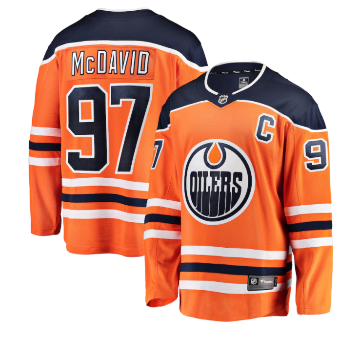 Men's Adidas Edmonton Oilers Connor McDavid Authentic Orange NHL Jersey