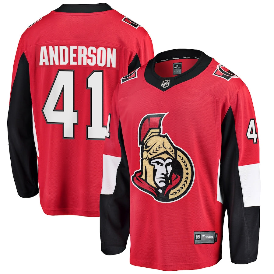 Craig Anderson NHL Ottawa Senators Fanatics Branded Breakaway Player Jersey - Red
