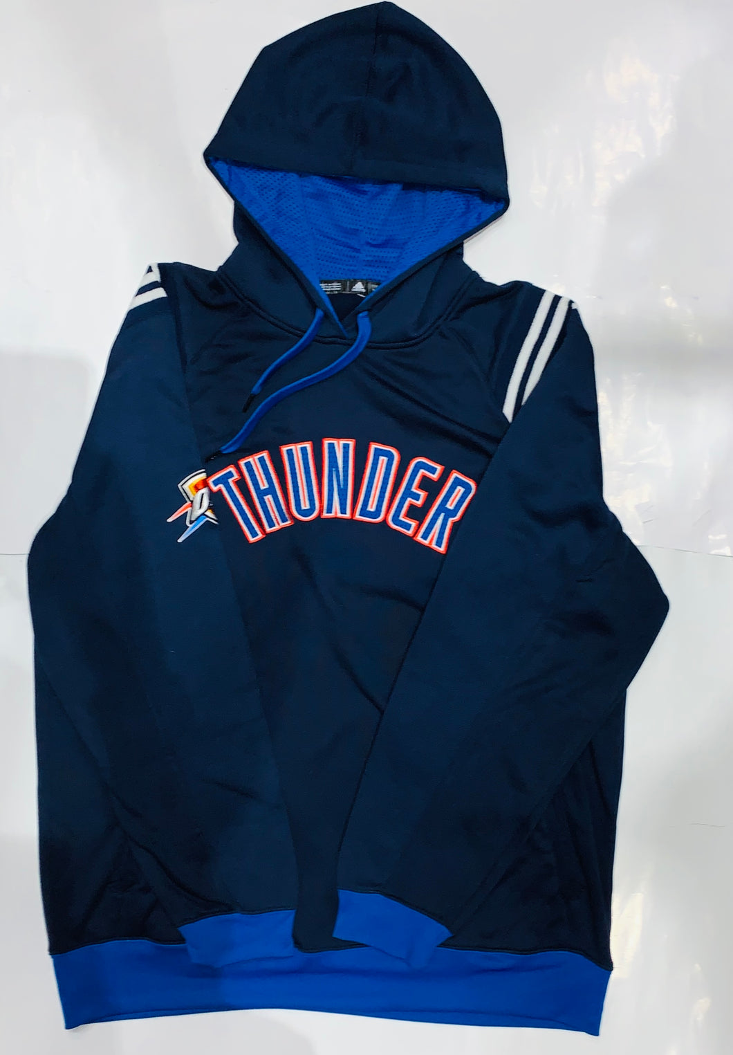 Oklahoma City Thunder Adidas Navy Blue Pullover Hoodie