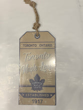 Load image into Gallery viewer, Toronto Maple Leafs Wooden Hanging Tag
