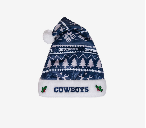 Dallas Cowboys Christmas Holiday Hat