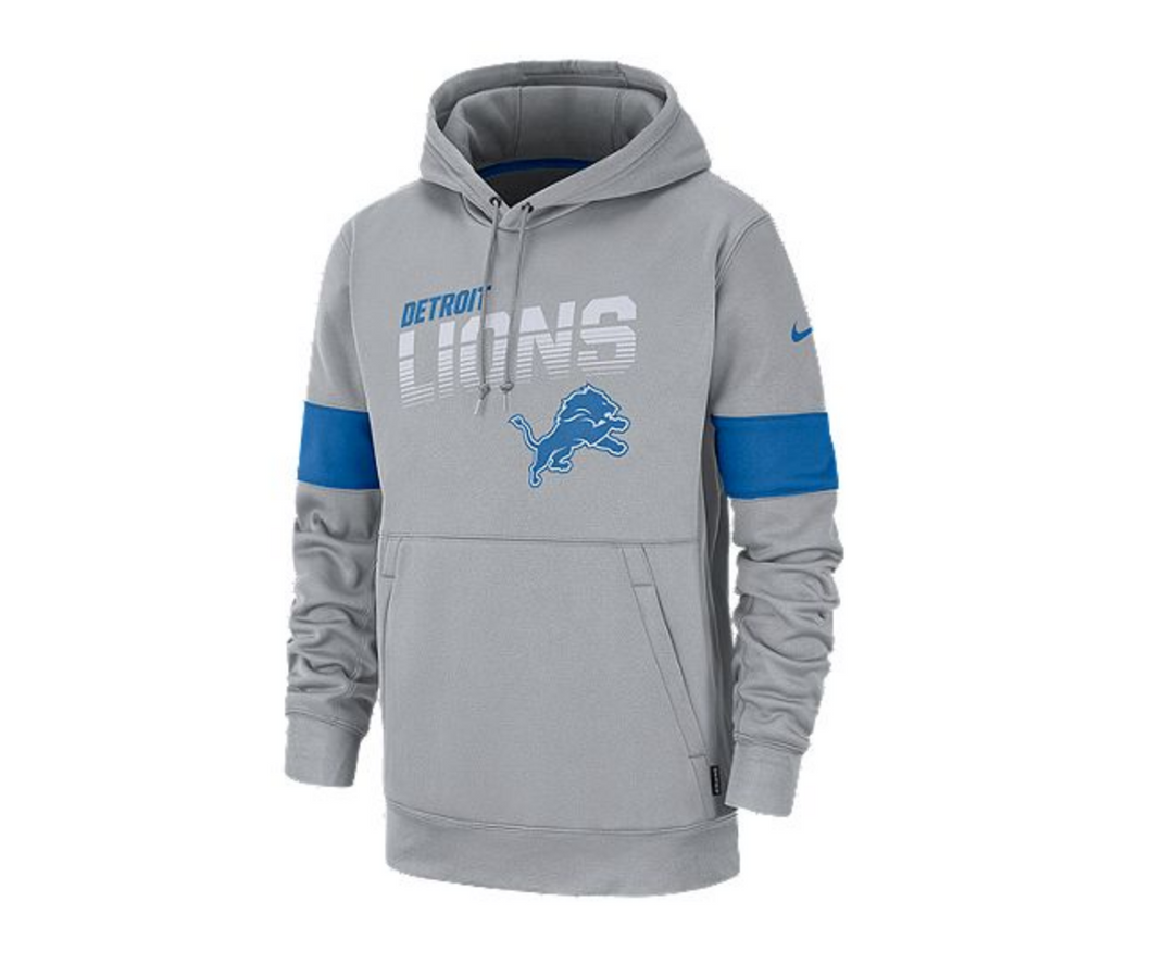 Detroit Lions Men's Nike Therma Pullover Hoodie