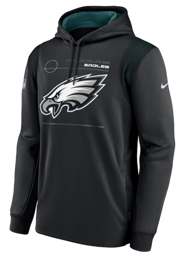 Men's Nike Philadelphia Eagles Team Logo Black Pullover NFL Hoodie