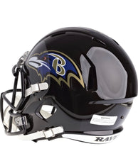 Load image into Gallery viewer, Baltimore Ravens Replica Full Size Black NFL Riddell Helmet
