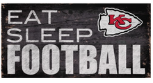 Load image into Gallery viewer, NFL &#39;Eat, Sleep, Football&#39; Sign
