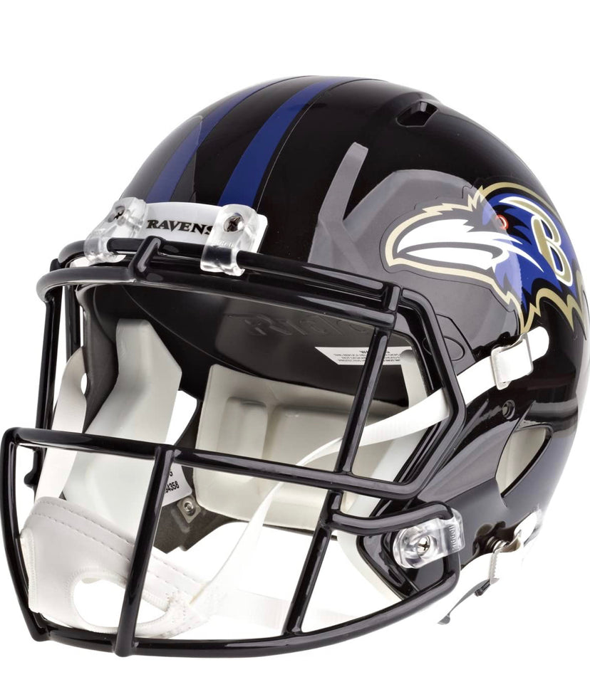 Baltimore Ravens Replica Full Size Black NFL Riddell Helmet