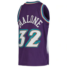 Load image into Gallery viewer, Men’s Mitchell &amp; Ness Karl Malone Utah Jazz Purple NBA Hardwood Classics Swingman Jersey
