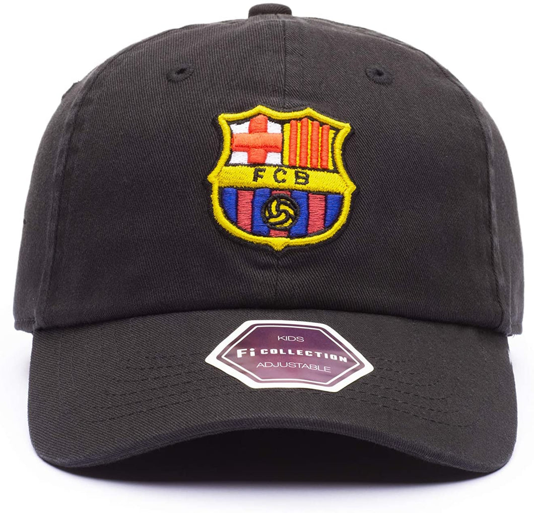 FC Barcelona Fi Collection Bamboo Classic Adjustable 'Dad' Black Hat
