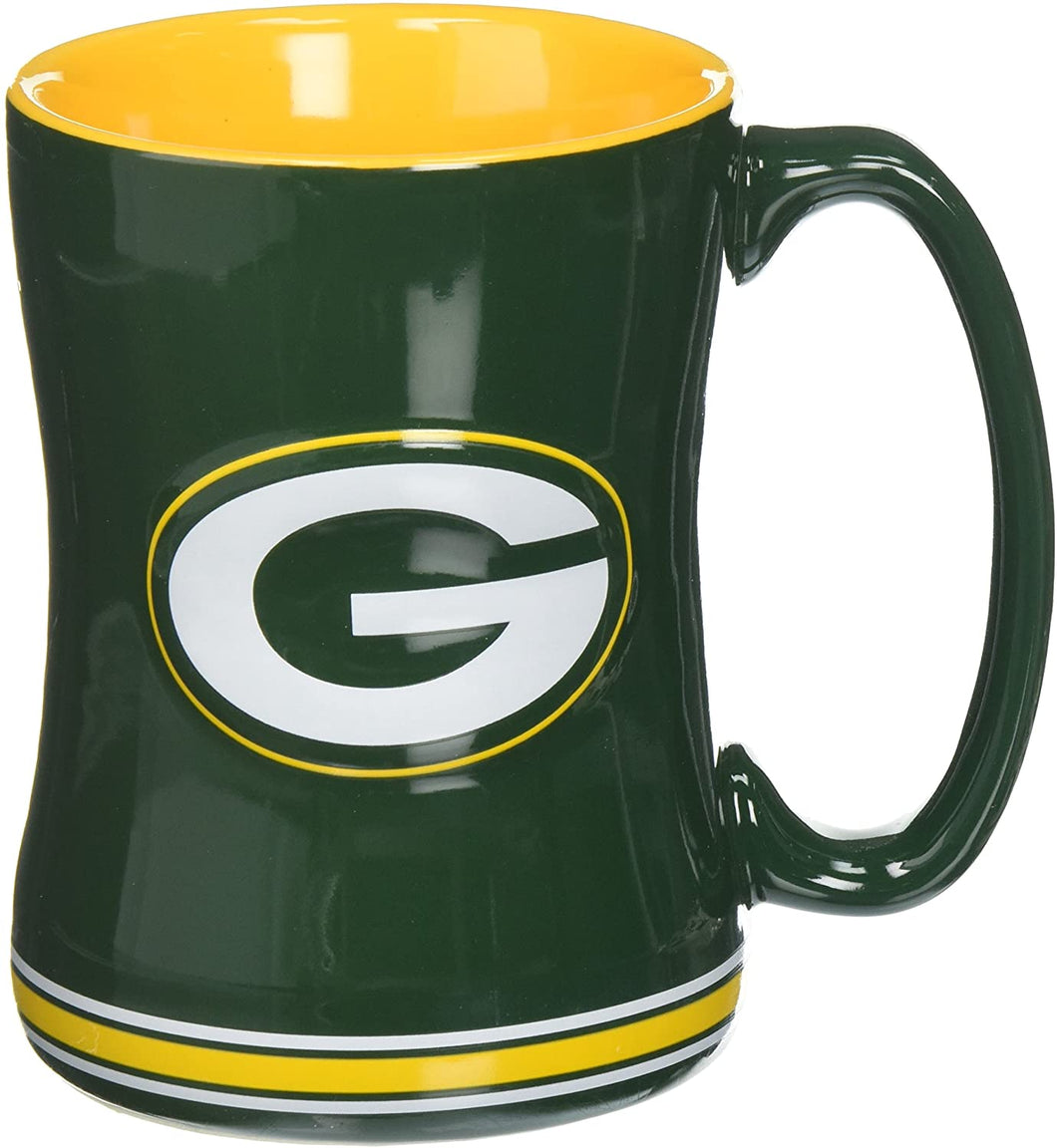 Green Bay Packers Boxed Relief Sculpted Mug