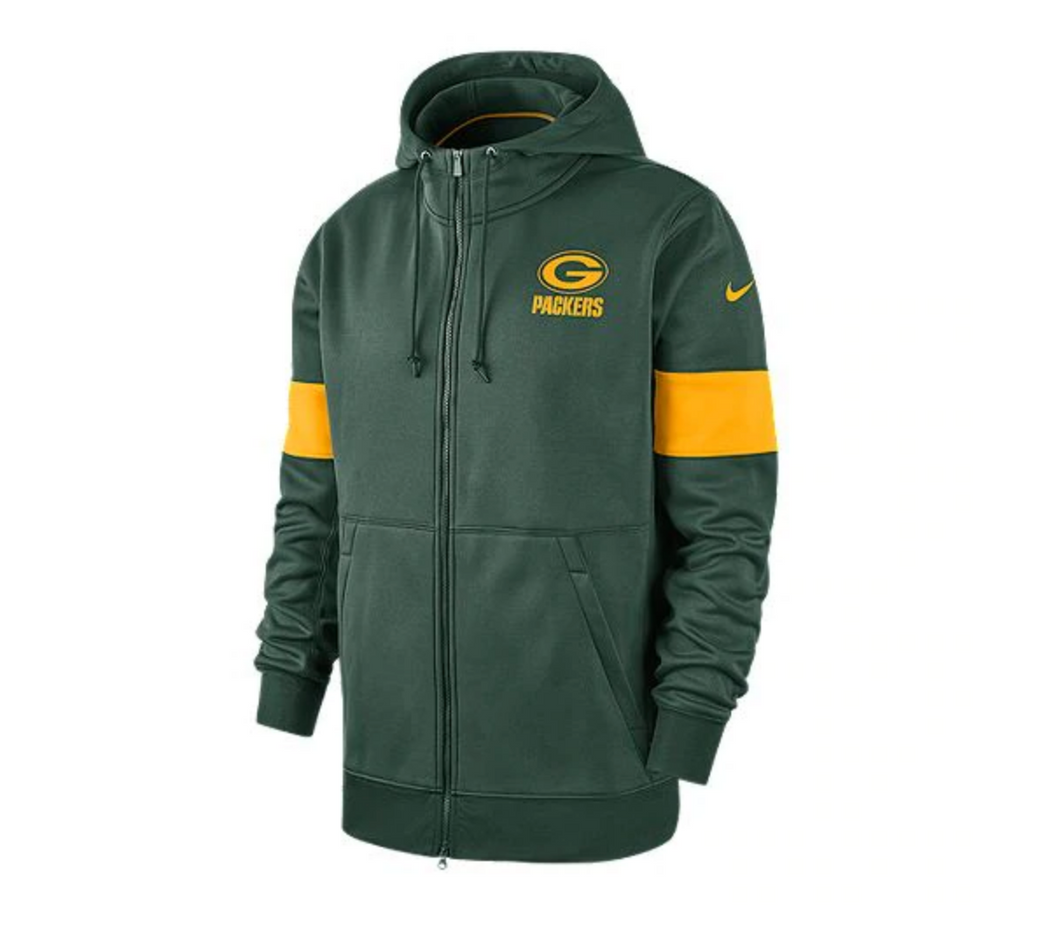 Green Bay Packers Men s Nike Therma Full Zip Hoodie Pro Image Sports Square One