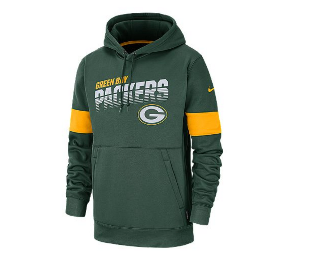Green Bay Packers Men's Nike Therma Pullover Hoodie