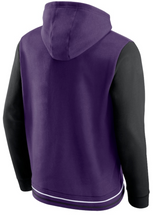 Load image into Gallery viewer, Men&#39;s Fanatics Branded Purple/Black Baltimore Ravens Block Party - Pullover Hoodie
