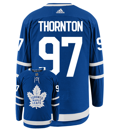 Authentic NHL Toronto Maple Leafs Adidas Joe Thornton Jersey-Blue
